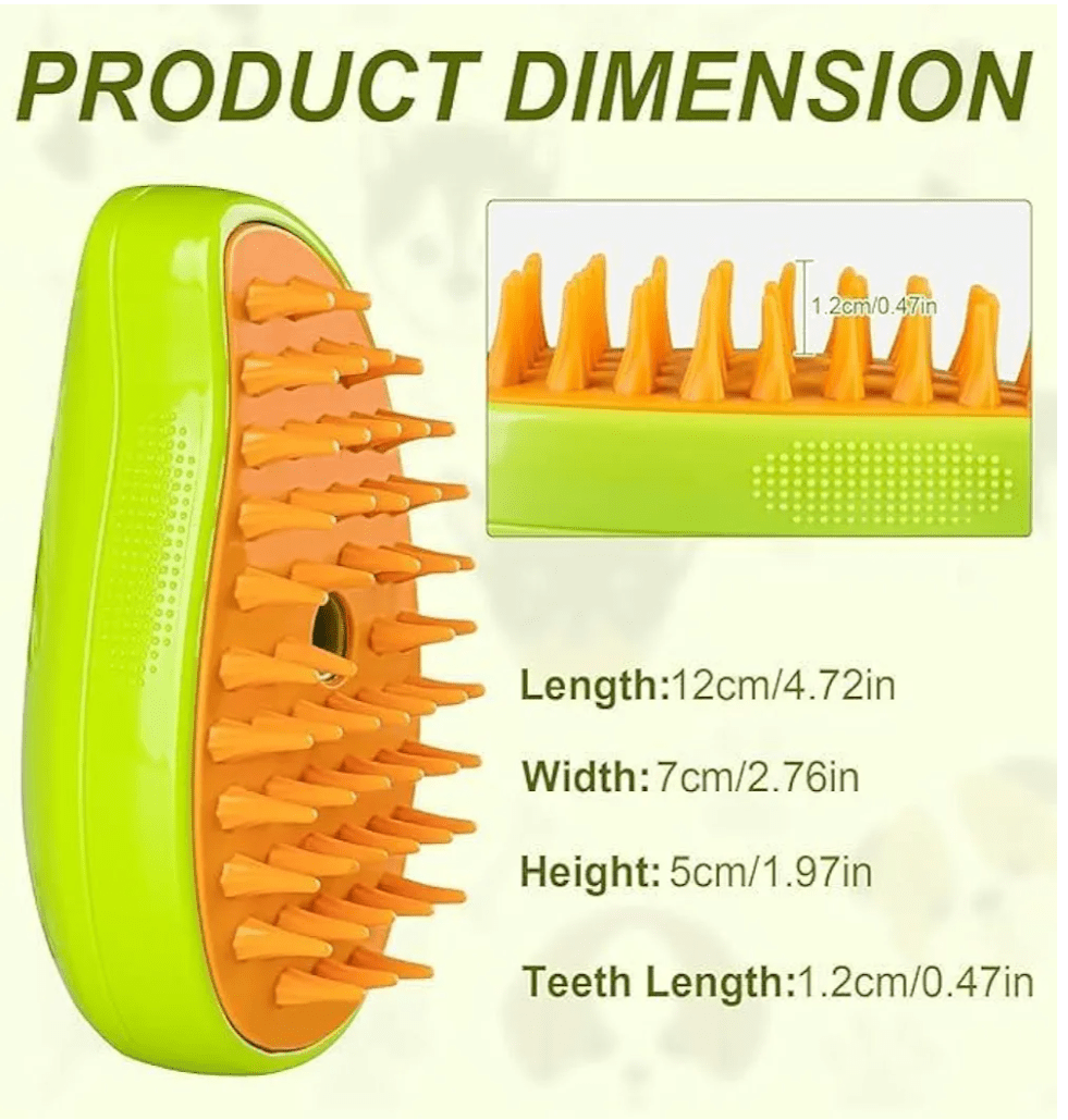 2 in 1 Pet Steam Brush - Buyna