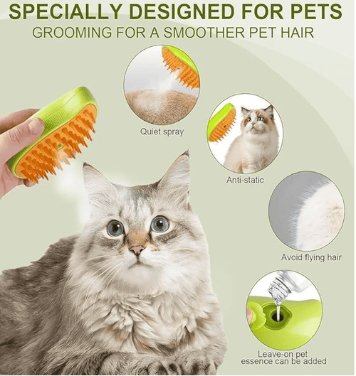 2 in 1 Pet Steam Brush - Buyna