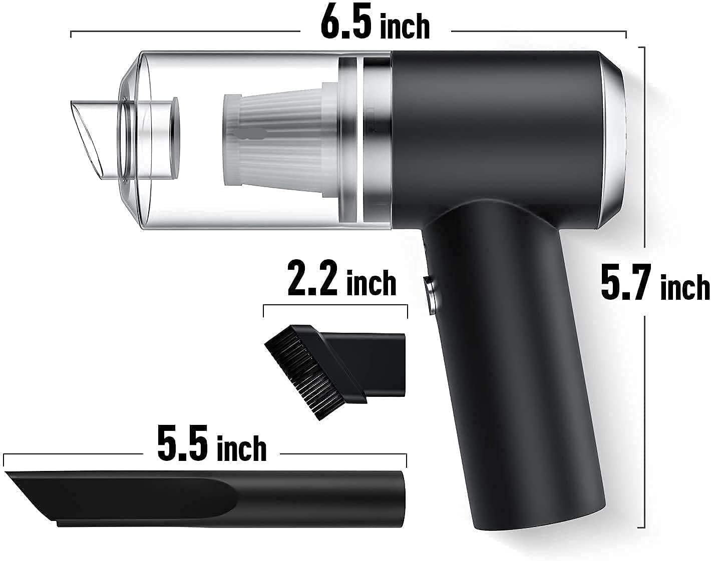 2 in 1 Vacuum Cleaner - Handheld Vacuum Car Cleaner Air Duster Wireless Rechargeable Home - Buyna