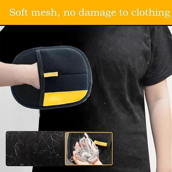 Pet Hair Removal Gloves (Pack of 2) - Buyna