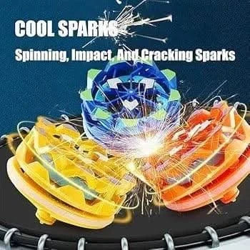Sparkling Spinner Top – Firework Gyro Toy for Kids | Dazzling Fidget Spinner with Spark Effects | Manual Rotation Toy - Buyna