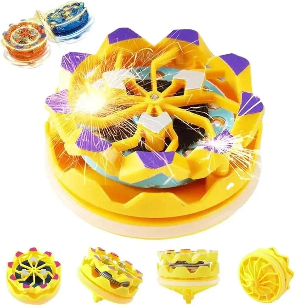 Sparkling Spinner Top – Firework Gyro Toy for Kids | Dazzling Fidget Spinner with Spark Effects | Manual Rotation Toy - Buyna